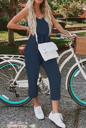 Women's Jumpsuits & Rompers Blue/Black/Blue Pocketed Knit Jumpsuit Women Jump Into Our For The Chicest Comfy Style