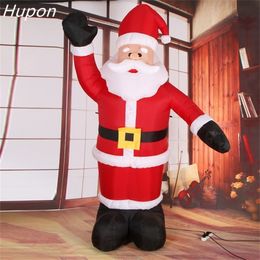 240cm Inflatable Santa Claus Christmas Outdoor Decorations for Home Merry Christmas Gift Yard Garden Toys Christmas Party Decor 201017