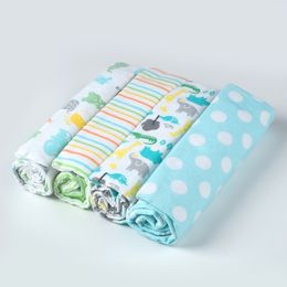 4 Pcs/Lot 100% Cotton Soft Receving Newborn Baby Infant Muslin Diapers Toddler Swaddle Blankets 210309