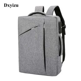 DXYIZU Designer Backpacks for Men Large Capacity Back bag for Man Fashion Business Travelling Male Laptop Backpack 15.6 Inch 210929