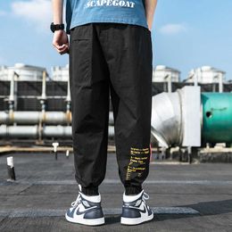 Streetwear Hip hop Joggers Pants Men Loose Harem Pants Ankle Length Trousers Sport Casual Sweatpants Techwear Y0927