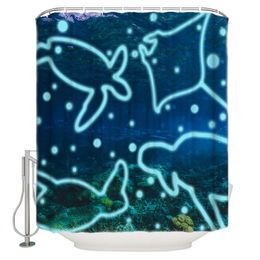 Shower Curtains Home Marine Life Coral Reef Luxury Bathroom Curtain Waterproof Fabrics Washroom