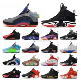 limited basketball shoes Australia - Designers Men's Jumpman 36s Basketball Shoes XXXIV PF Limited SE Paris Wrapping Paper Christmas New Year Black Cat Infrared 23 Blue Void Men Outdoor Trainers Sneakers