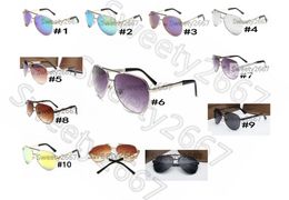 3179 New Colourful Sunglasses Metal Sunglasses Shading Frame Women Big High-end Men vintage Sunglasses frees shipping