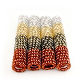 Whole 100 Pcs 4 Color 4.5CM Rope Telephone Wire Band Accessories Women Rubber Girl Hair Gum