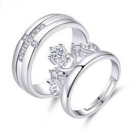 124A Matching Ring Promise Ring Adjustable Opening Ring Suitable for Ladies and Men G1125