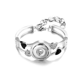 Link, Chain Arrival Metal 305 Heart Fashion Link Snap Button Bracelets Bangle Interchangeable Charm Jewellery For Women Fit 18mm