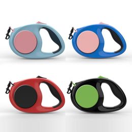 Dog Collars & Leashes Retractable Leash Durable And Comfortable With Anti-Slip Handle To Hold Reflective Silk High Visibility Safety