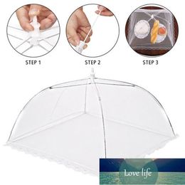 adecuada para utensilios de cocina cubierta de insectos plegable y reutilizable blanco, 6 piezas suministros para picnic parrillas para barbacoa Mosquitera para alimentos fiestas al aire libre
