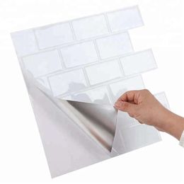 12*12 inch Self adhesive Wallpaper Avaliable Peel and Stick 3D Effect Tiles 210929