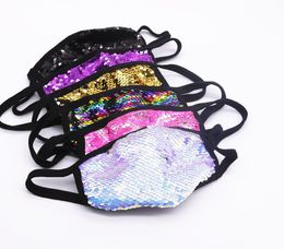 Sequins Club Face Mask Washable Reusable Bling Bling Protective PM2.5 Dustproof Mouth