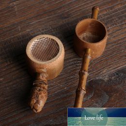 Portable Tea Strainers Bamboo Rattan Gourd Shaped Tea Leaves Funnel for Table Decor Ceremony Accessories New