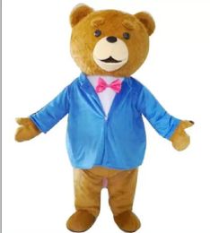 Adorkable Teddy Bear Adult Mascot Costume Birthday Party Halloween Outdoor Outfit Suit