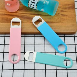 Stainless Steel Bottle Openers Large Flat Speed Beer Bottle Opener Remover Bar Blade Home Hotel Beer Bottle Opener