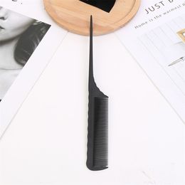 Hot Hair Brushes Carbon Fibre Rat Tail Comb Heat Resistant Anti Static Styling Women Back Combing Root Teasing KD