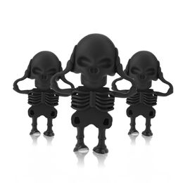 Hot Sale Usb Flash Drive 128gb Halloween skull Pen Drive 2.0 memory usb stick 8gb 16gb 32gb Wholesale drive flash 64 gb U disk Silicone