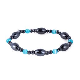 beaded elastic magnetic magnet bracelet black beads magnetic therapy health jewelry