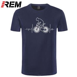 REM Mountain Bike MTB T Shirt Vestiti di marca Biciclette camicia Mountain Bike Battito cardiaco Divertente Bicicletta Ciclismo Regalo T-Shirt 210317