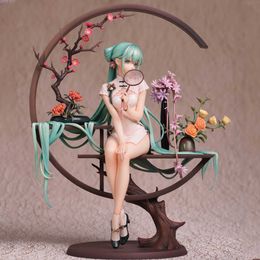 Anime VOCALOID Cheongsam Sexy Figures PVC Action Figure Toy Beauty Girl Adult Statue Collection Model Doll Gifts Figures Girls Cartoon Toys Q0722