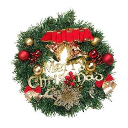 Decorative Flowers & Wreaths Christmas Wreath Artificial Pine Cones Front Door Wall Hanging Ornaments Garland Holiday Home Decoration