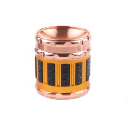 4 Layers Zinc Alloy Grinder Smoking Accessories Tobacco Grinders 63mm Concave Easy to Grip Multi Color Anti Skid Grinding LLD8560