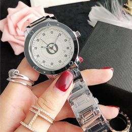 Fashion Brand Watches Women Girl Crystal Style Steel Metal Band Quartz Wrist Watch P81