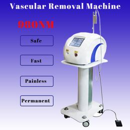 Professional Vascular Removal Diode Laser 980nm Wavelength Portable Machine 6 Spot Sizes Blood Spider Clearance Painless Treatment