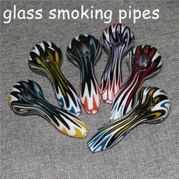 Tobacco glass smoke hand pipes for dry herb smoking spoon pipe Dabber Tools Terp Slurper Quartz Banger Nails