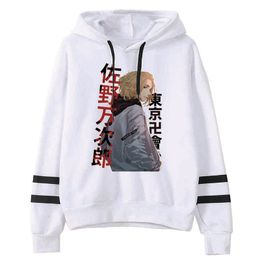 Japan Anime Tokyo Revengers Print Men Hoodies Sweatshirt Manjiro Sano Streetwear Pullover Hoody H1227