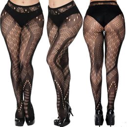 Socks & Hosiery Sexy Stocking Lace Soft Top Thigh High Stockings Lingerie Women's Tights Pantyhose Floral Hollow Out Tight Slim Hosier