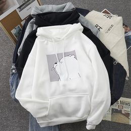 Harajuku Spring Casual Vintage Korean Pullovers Hoodies Ulzzang Women Loose Plus Size Tops Kangaroo Pocket Sweatshirts Hot Sale 201109