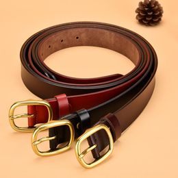Belts Belt For Women Luxury Jeans Buckle High Quality Female Waistband Genuine Leather Girl Black Strap Ladies 2021