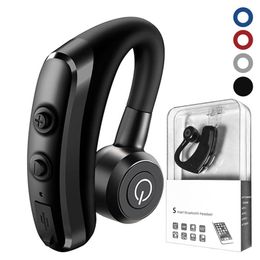 ear free headphones UK - New Hands-free Bluetooth headset car wireless Stereo Bluetooth headphone running sports Single-ear hanging ear Mini Portable earph320U