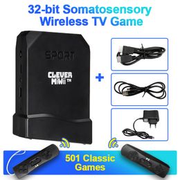 32-bit Somatosensory Wireless TV Game 30 Somatosensory 31 Puzzle Leisure 501 Classic Games Video Game Consoles Accessories