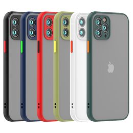 Amazon Colours Edge TPU Hard PC Slim Frosted Matte Phone Cases Mobile Back Cover For VIVO Y5S 2021 A