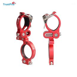 Bike Lights Bicycle Robust Alloy Lamp Bracket Front Light Holder LED Torch Headlight Support Stand Quick Release Mount Trustfire1