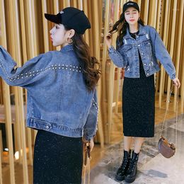 Women's Jackets Denim Jacket Women Spring And Autumn 2021 Korean Version Of Loose Foreign Air Net Red Bf Wild Casual Small Short