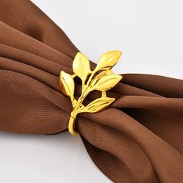 Napkin Rings Gold Napkins Holder Ideal Table Decoration For Wedding Banquet Daily Dinner Party Decor Favour