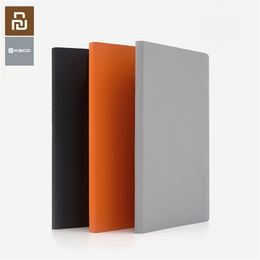 2pcs Youpin Kaco Paper NoteBook PU Cover Slot Book KACOGREEN for Office Travel with a Gift 210611