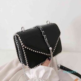 Shoulder Bag 's Brand Designer Pu Leather Chain Fashion Women Sac Straddle Handbag Travel Girl's Purse 21 14 7