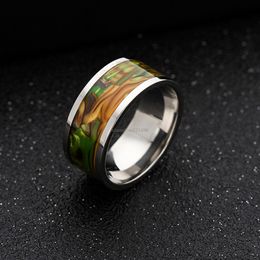 Shell Ring Stainless Steel Band Ring Engagement Wedding Rings women mens rings fashion Jewellery will and sandy