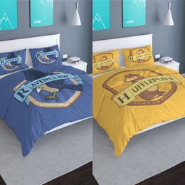 Classic Movie Potter 3d Cartoon Printed Bedding Set Comfortable Duvet Cover Set Bed Linens for Kids Twin Full Queen King Size C0223