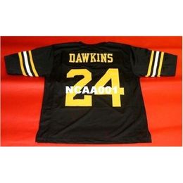 001 CUSTOM #24 PETE DAWKINS CUSTOM ARMY BLACK KNIGHTS College Jersey size s-4XL or custom any name or number jersey