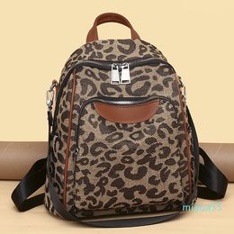 women backpack shoulder tote bags handbags Large capcity high quality oxford Leopard fashion luxury desigers purse girl shopping