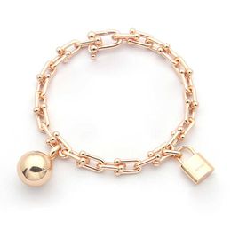 Japan South Korea for men women bracelet stainless steel luxury Jewellery wholesale rose gold gift bracelet punk classic 210609