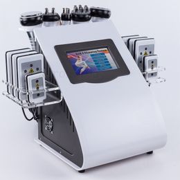 6 In 1 Vacuu Radio Frequency Rf 40k Body Cavitation Slimming Machine Lipo Laser Liposuction Ultrasonic Beauty For Salon Equipment