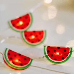 Weihnachtsdekorationen Einfache Niedliche Wassermelone Kinder Schlafzimmer Halloween Dekoration liefert Energie sparen Kupferdraht String Licht ohne c