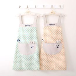 Aprons Apron 2021 Female Summer Thin Section Breathable Beautiful Home Kitchen Cooking Strap Waterproof And Oil-proof