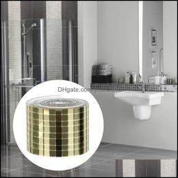 Lámina efecto espejo para autoadhesivas espejo de pared tatuajes de pared azulejos tipo Home decorativa Lámina efecto espejo para autoadhesivas espejo de pared tatuajes de pared azulejos tipo Home decorativa