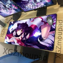 custom computer mouse pads UK - Mouse Pads & Wrist Rests XGZ Custom Large Game Pad Black Lock Edge Sexy Pure Sister Animation HD Office Computer Anti Slip Desk Mat